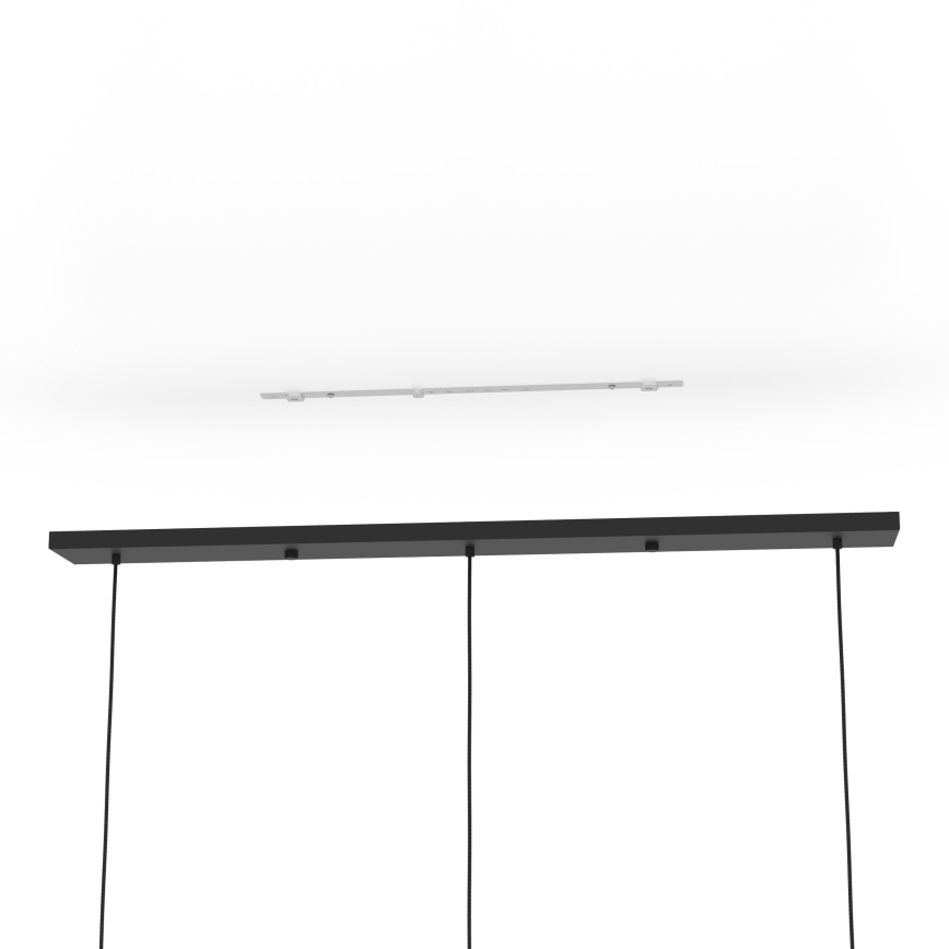 Eglo - Lampadario a sospensione con filo 3xE27/40W/230V marrone