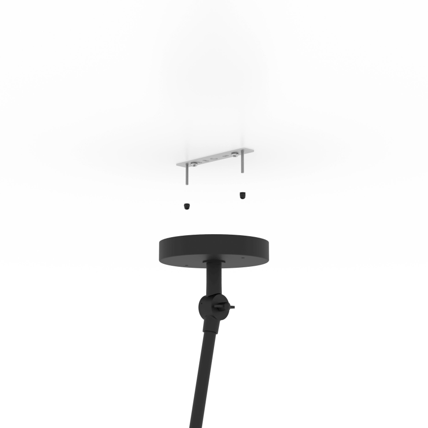 Eglo - Lampadario a sospensione con supporto rigido 1xE27/40W/230V marrone