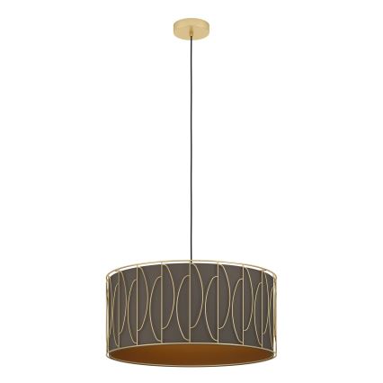 Eglo - Lampadario a sospensione con filo 1xE27/40W/230V oro/marrone