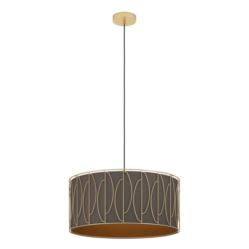 Eglo - Lampadario a sospensione con filo 1xE27/40W/230V oro/marrone