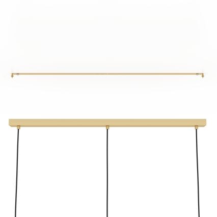 Eglo - Lampadario a sospensione con filo 3xE27/40W/230V oro/marrone