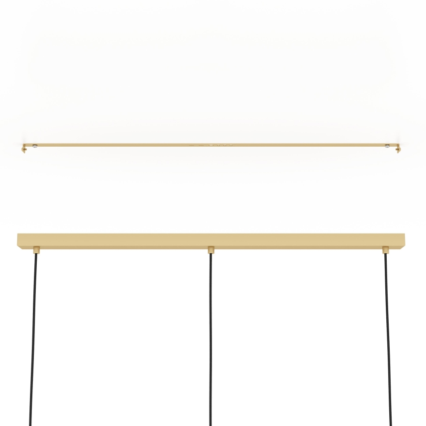 Eglo - Lampadario a sospensione con filo 3xE27/40W/230V oro/marrone