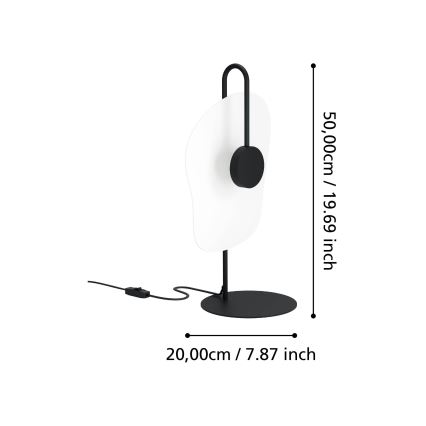 Eglo - Lampada da tavolo LED LED/5,4W/230V 3000K nero