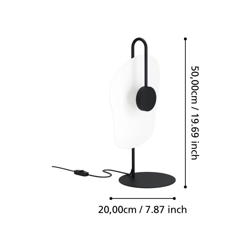 Eglo - Lampada da tavolo LED LED/5,4W/230V 3000K nero