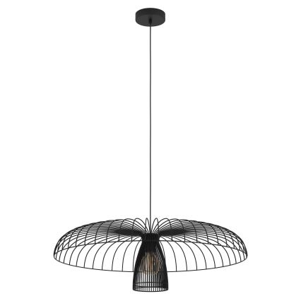Eglo - Lampadario a sospensione con filo 1xE27/60W/230V diametro 77 cm nero