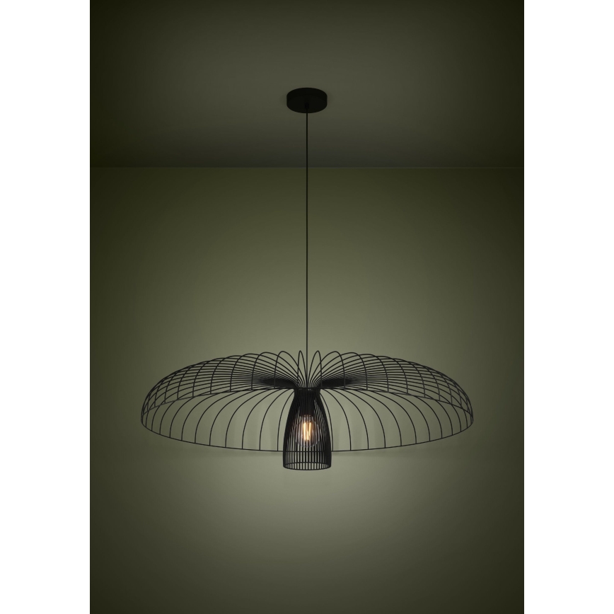 Eglo - Lampadario a sospensione con filo 1xE27/60W/230V diametro 98,5 cm nero