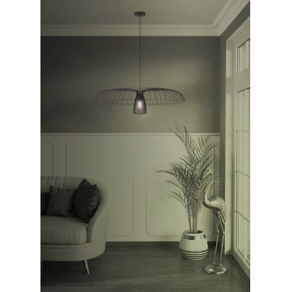 Eglo - Lampadario a sospensione con filo 1xE27/60W/230V diametro 98,5 cm nero