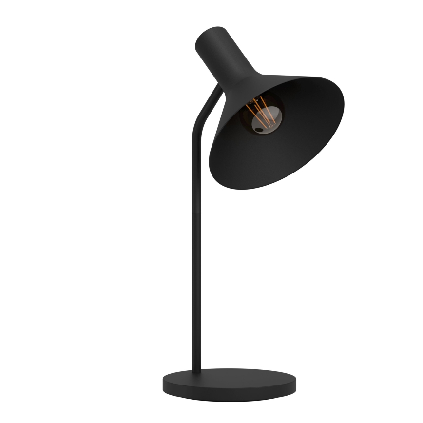 Eglo - Lampada da tavolo 1xE27/28W/230V nero
