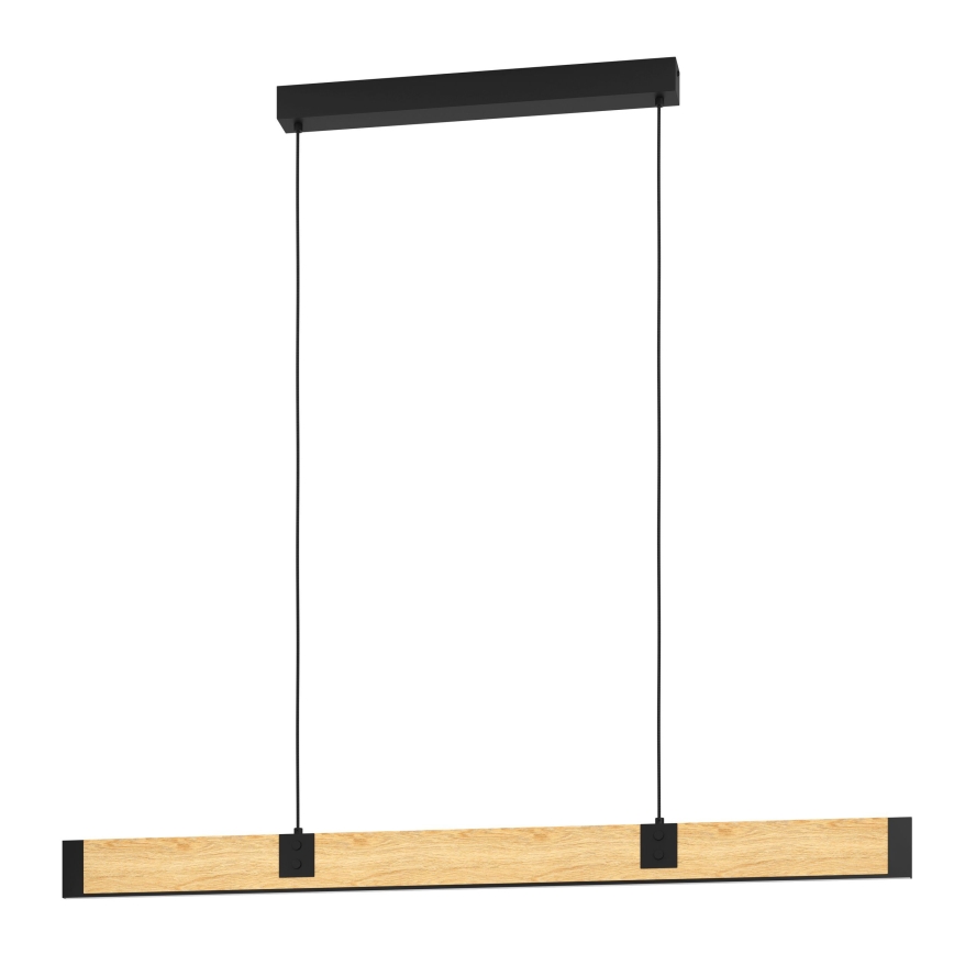 Eglo - Lampadario a sospensione con filo LED dimmerabile LED/28,8W/230V 3000K nero/marrone