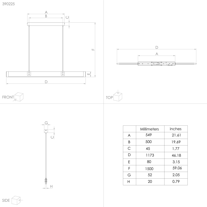 Eglo - Lampadario a sospensione con filo LED dimmerabile LED/28,8W/230V 3000K nero/marrone