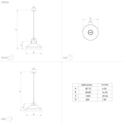 Eglo - Lampadario a sospensione con filo 1xE27/40W/230V grigio