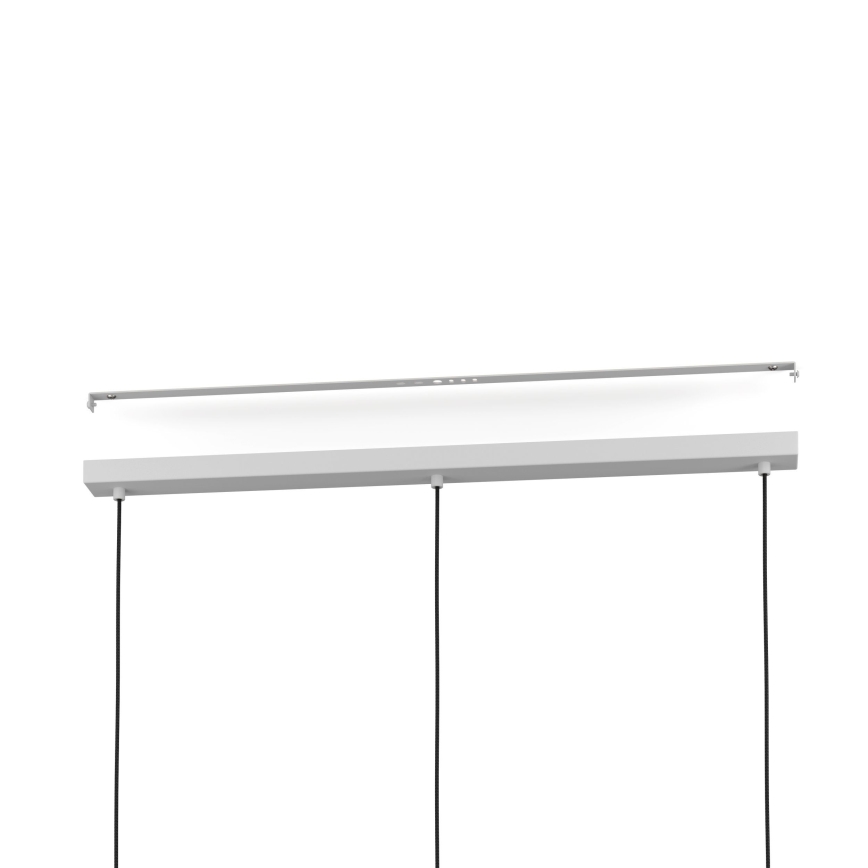 Eglo - Lampadario a sospensione con filo 3xE27/40W/230V grigio