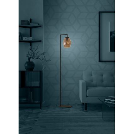 Eglo - Lampada con piedistallo 1xE27/40W/230V marrone