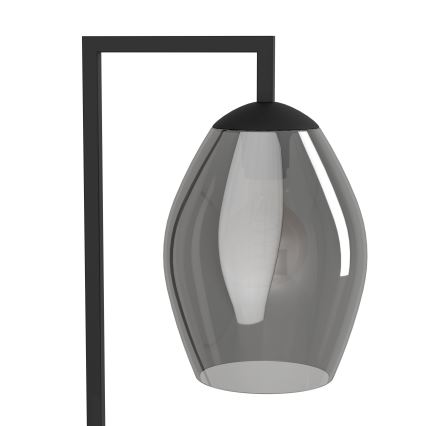 Eglo - Lampada con piedistallo 1xE27/40W/230V fumé