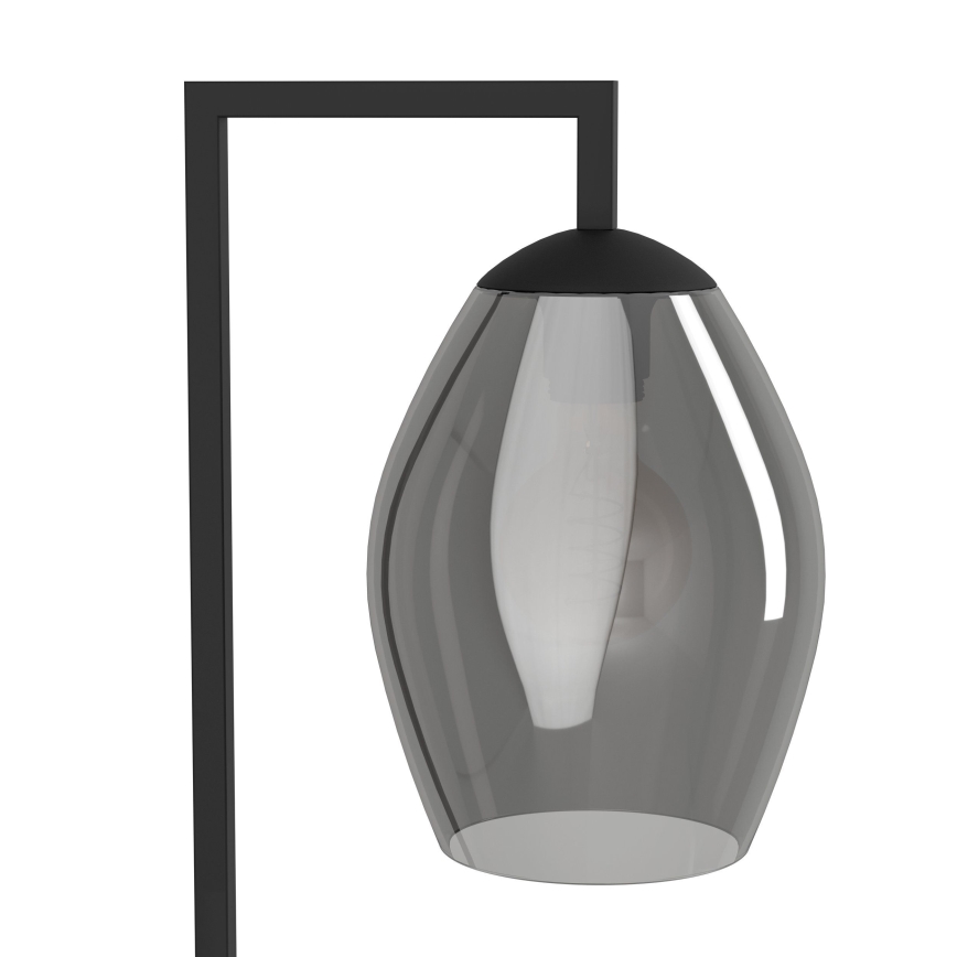 Eglo - Lampada con piedistallo 1xE27/40W/230V fumé