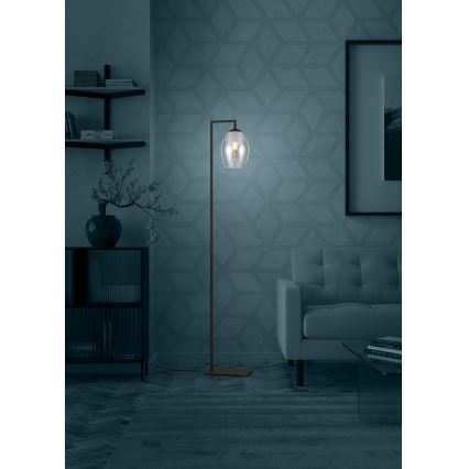 Eglo - Lampada con piedistallo 1xE27/40W/230V fumé