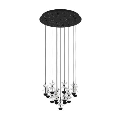 Eglo - Lampadario a sospensione con filo LED dimmerabile LED/27W/230V 3000K nero