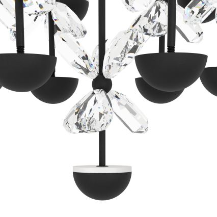 Eglo - Lampadario a sospensione con filo LED dimmerabile LED/27W/230V 3000K nero