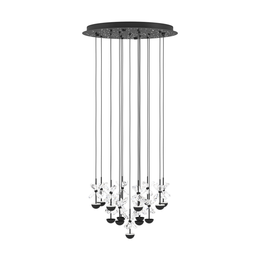 Eglo - Lampadario a sospensione con filo LED dimmerabile LED/27W/230V 3000K nero