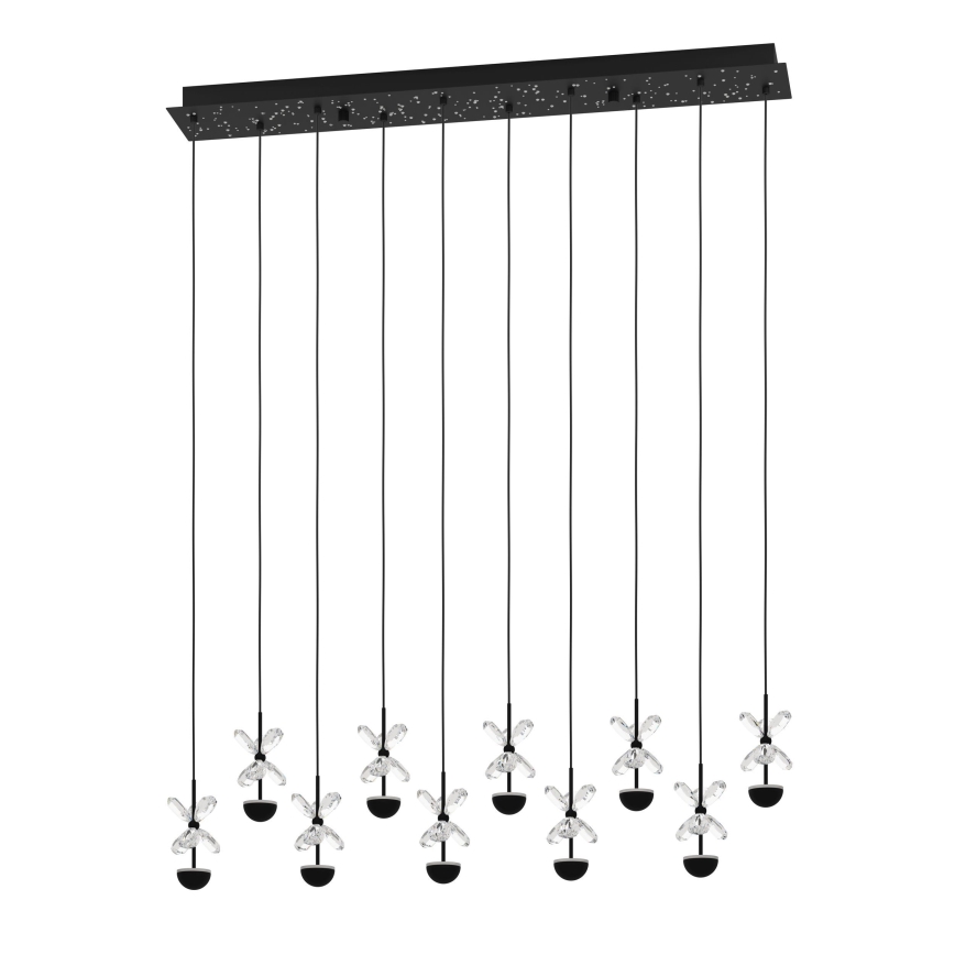 Eglo - Lampadario a sospensione con filo LED dimmerabile LED/23W/230V 3000K nero