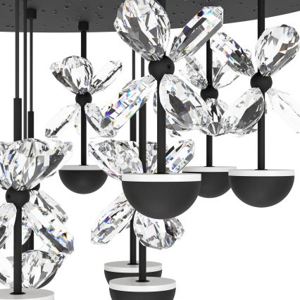 Eglo - Lampadario a sospensione con filo LED dimmerabile LED/23W/230V 3000K nero