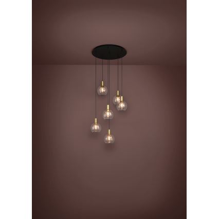Eglo 390279 - Lampadario a sospensione con filo LED dimmerabile 6xLED/5,4W/230V 3000K diametro 54 cm oro