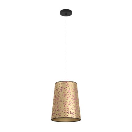Eglo - Lampadario a sospensione con filo 1xE27/25W/230V oro/rosa