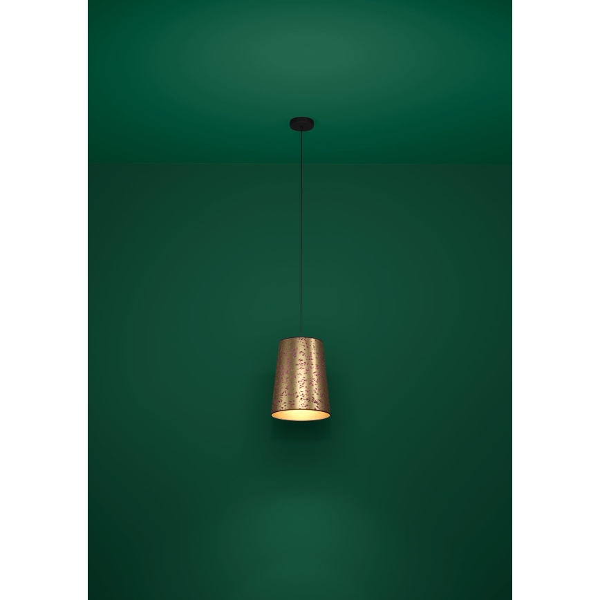 Eglo - Lampadario a sospensione con filo 1xE27/25W/230V oro/rosa
