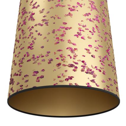 Eglo - Lampadario a sospensione con filo 3xE27/25W/230V oro/rosa