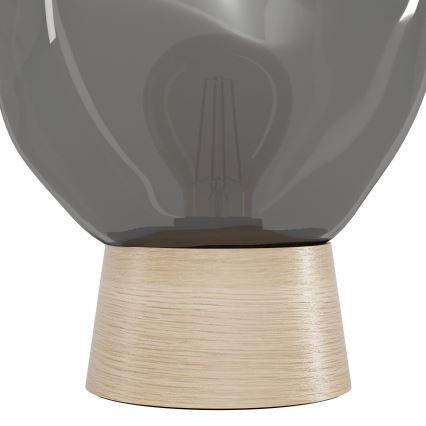 Eglo - Lampada da tavolo 1xE27/40W/230V fumé