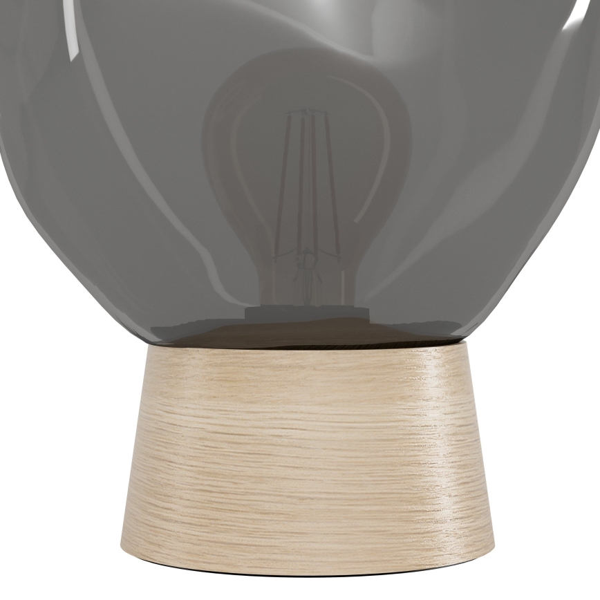 Eglo - Lampada da tavolo 1xE27/40W/230V fumé