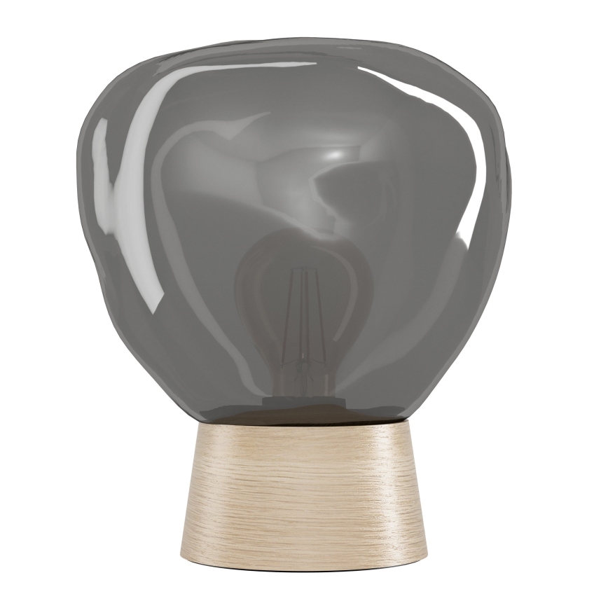 Eglo - Lampada da tavolo 1xE27/40W/230V fumé