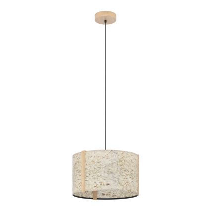 Eglo - Lampadario a sospensione con filo 1xE27/25W/230V beige