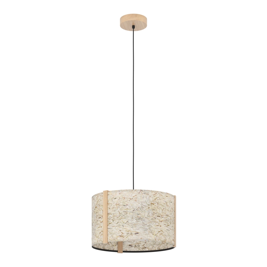 Eglo - Lampadario a sospensione con filo 1xE27/25W/230V beige