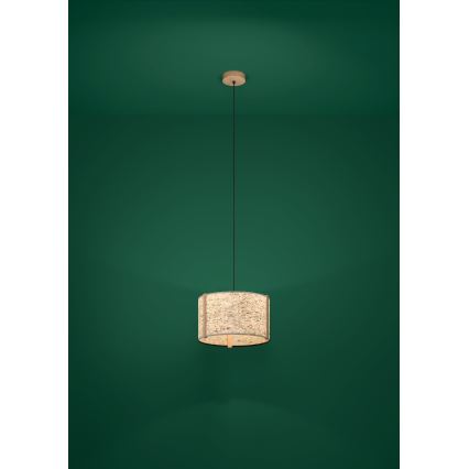 Eglo - Lampadario a sospensione con filo 1xE27/25W/230V beige