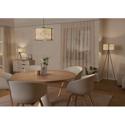Eglo - Lampada da tavolo 1xE27/25W/230V beige