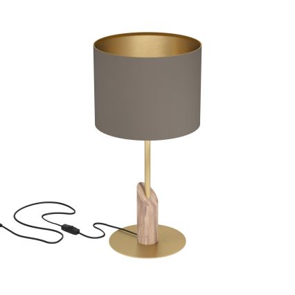 Eglo - Lampada da tavolo 1xE27/40W/230V marrone/oro