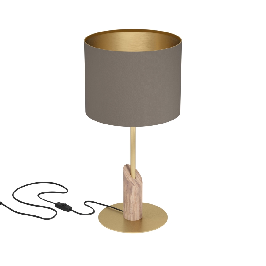 Eglo - Lampada da tavolo 1xE27/40W/230V marrone/oro