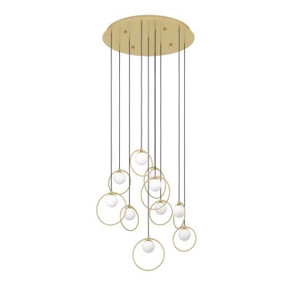 Eglo - Lampadario a sospensione con filo LED dimmerabile 10xLED/3W/230V 3000K diametro 58 cm oro