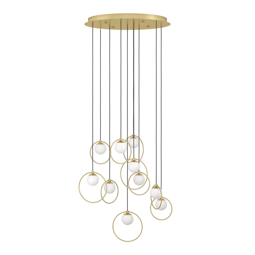 Eglo - Lampadario a sospensione con filo LED dimmerabile 10xLED/3W/230V 3000K diametro 58 cm oro