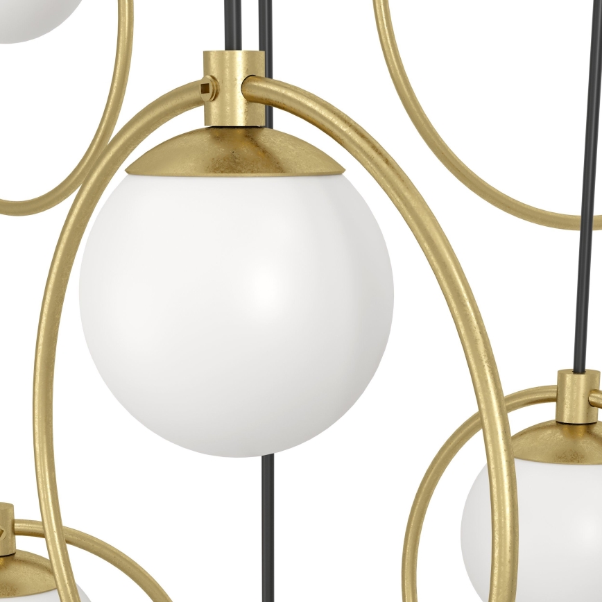 Eglo - Lampadario a sospensione con filo LED dimmerabile 10xLED/3W/230V 3000K oro