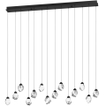 Eglo 390358 - Lampadario a sospensione con filo LED dimmerabile SINDICAT 14xLED/3W/230V nero/limpido