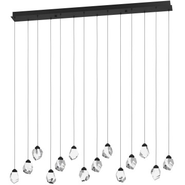 Eglo 390358 - Lampadario a sospensione con filo LED dimmerabile SINDICAT 14xLED/3W/230V nero/limpido