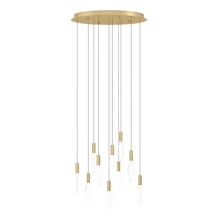 Eglo - Lampadario a sospensione con filo LED dimmerabile 10xLED/3W/230V 3000K diametro 58 cm oro