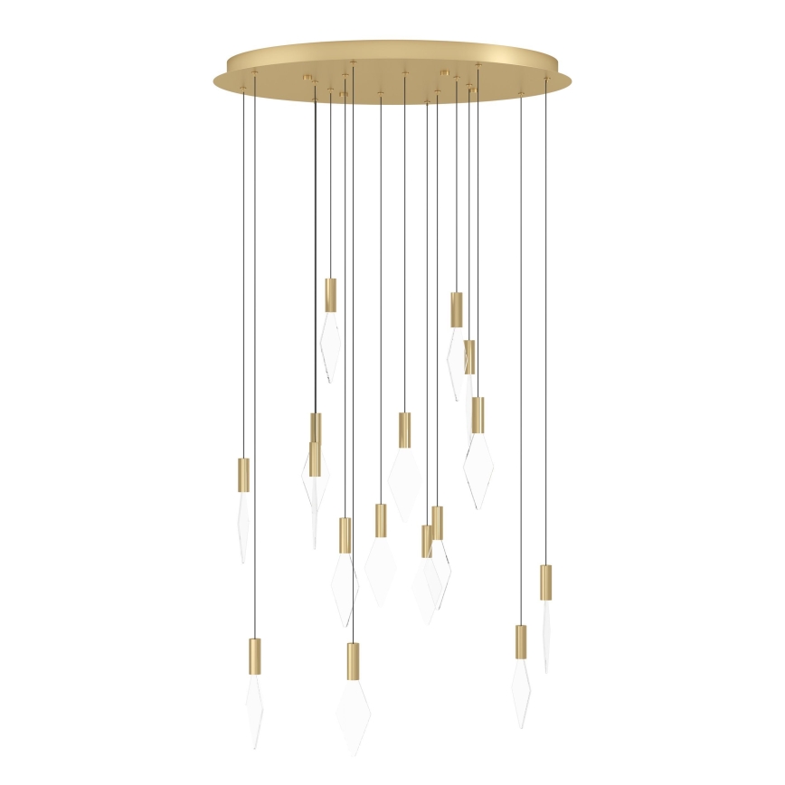 Eglo - Lampadario a sospensione con filo LED dimmerabile 16xLED/3,3W/230V 3000K diametro 78 cm oro