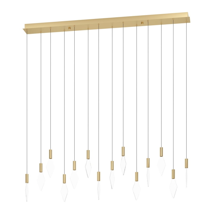 Eglo - Lampadario a sospensione con filo LED dimmerabile 14xLED/3,3W/230V 3000K oro