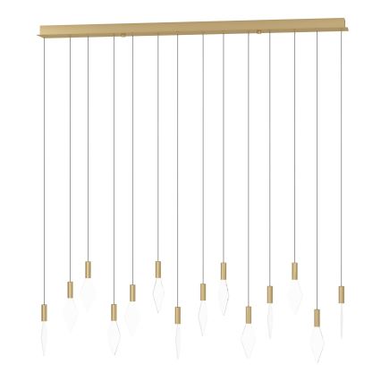 Eglo - Lampadario a sospensione con filo LED dimmerabile 14xLED/3,3W/230V 3000K oro