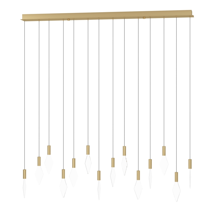 Eglo - Lampadario a sospensione con filo LED dimmerabile 14xLED/3,3W/230V 3000K oro