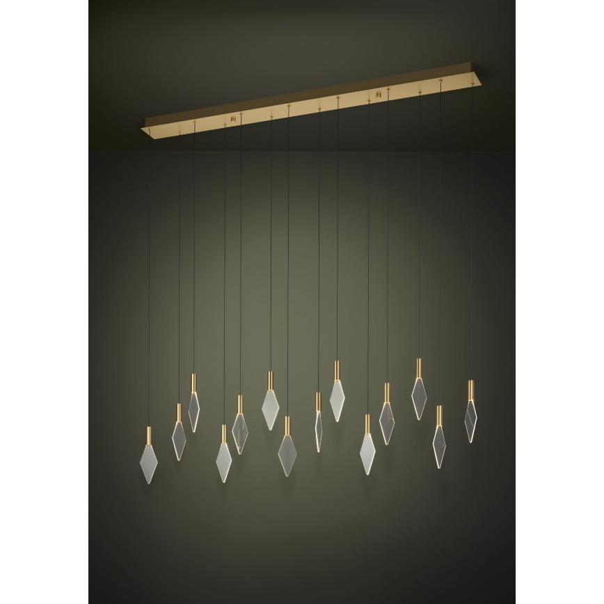 Eglo - Lampadario a sospensione con filo LED dimmerabile 14xLED/3,3W/230V 3000K oro