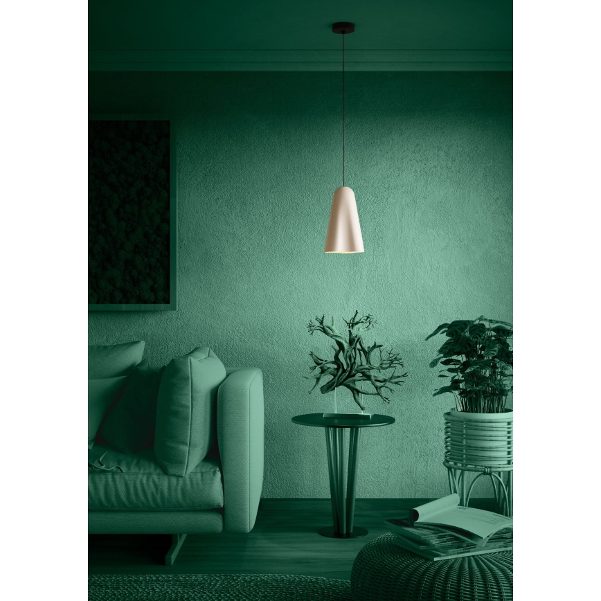 Eglo - Lampadario a sospensione con filo 1xE27/40W/230V beige